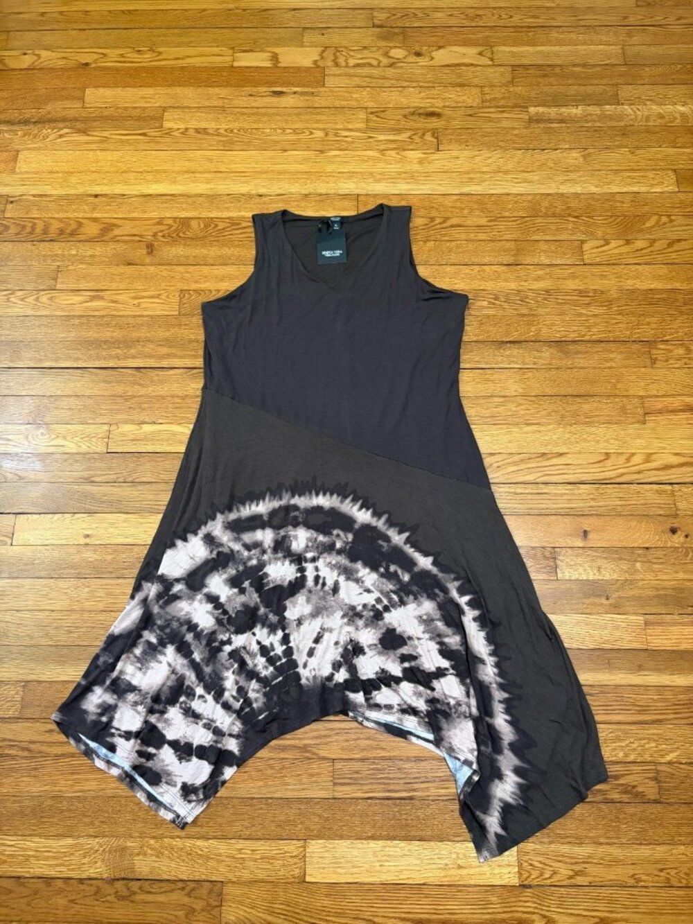Simply Vera Wang Sleeveless Tie Dye Dress Women's Size XL Brown NWT $50